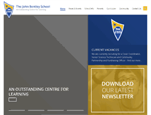 Tablet Screenshot of johnbentleyschool.com